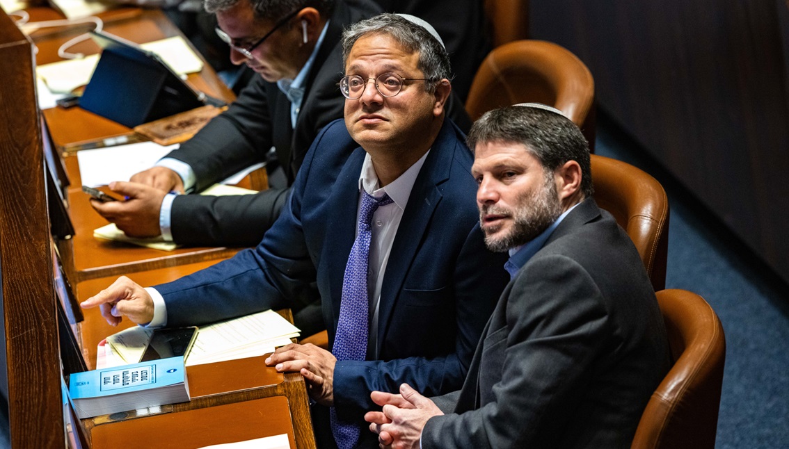 Ben-Gvir and Smotrich in the Knesset. Photo: Flash 90